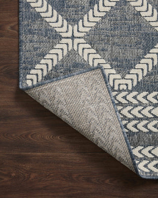 Loloi Rainier RAI-05 Denim / Ivory Area Rug Backing Image