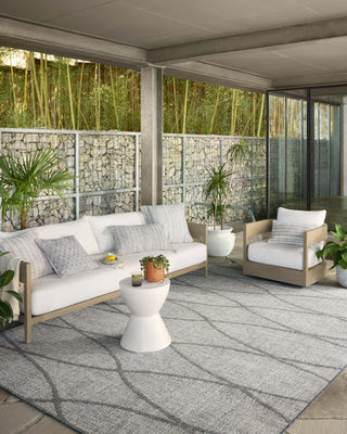 Loloi Rainier RAI-07 Dove / Grey Area Rug Lifestyle Image Feature