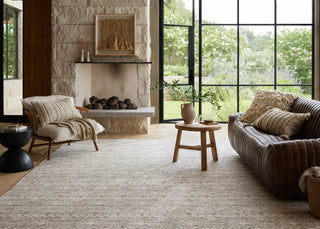 Loloi Raven RAV-03 Dove/Ivory Area Rug Lifestyle Image Feature