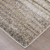 Feizy Richmond 39R3F Ivory/Gray/Tan Area Rug Corner Image with Rug Pad