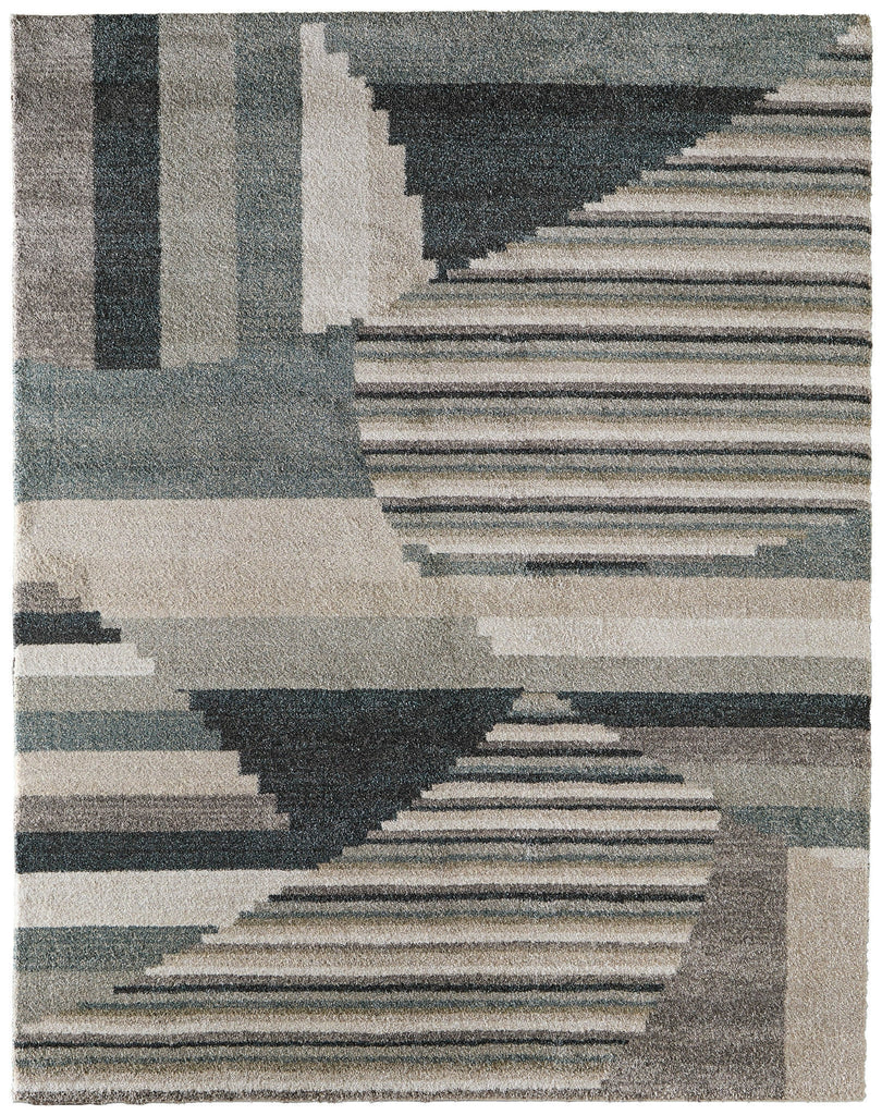 Feizy Richmond 39R4F Ivory/Gray/Blue Area Rug main image