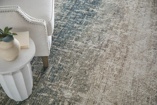 Feizy Richmond 39R5F Ivory/Blue/Green Area Rug Lifestyle Image Feature