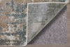 Feizy Richmond 39R6F Gray/White/Blue Area Rug Detail Image