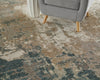 Feizy Richmond 39R6F Gray/White/Blue Area Rug Lifestyle Image Feature
