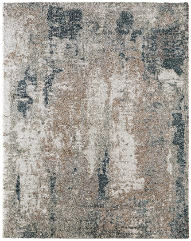 Feizy Richmond 39R6F Gray/White/Blue Area Rug main image