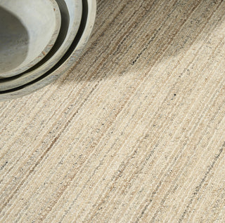 Ck082 Ridge RDG01 Beige Ivory Area Rug by Calvin Klein Corner Image