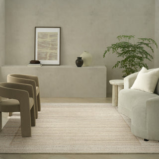 Ck082 Ridge RDG01 Beige Ivory Area Rug by Calvin Klein Room Image Feature