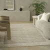 Ck082 Ridge RDG01 Grey Ivory Area Rug by Calvin Klein Corner Image