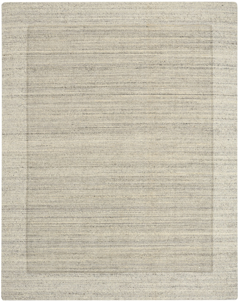 Ck082 Ridge RDG01 Grey Ivory Area Rug by Calvin Klein main image