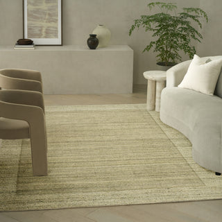 Ck082 Ridge RDG01 Sage Ivory Area Rug by Calvin Klein Corner Image