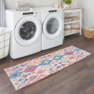Nourison Rosedale RDL20 Yellow 605 Area Rug Corner Image