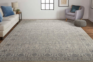 Havila Fine Rugs Reid H1740 Silver Area Rug Lifestyle Image Feature