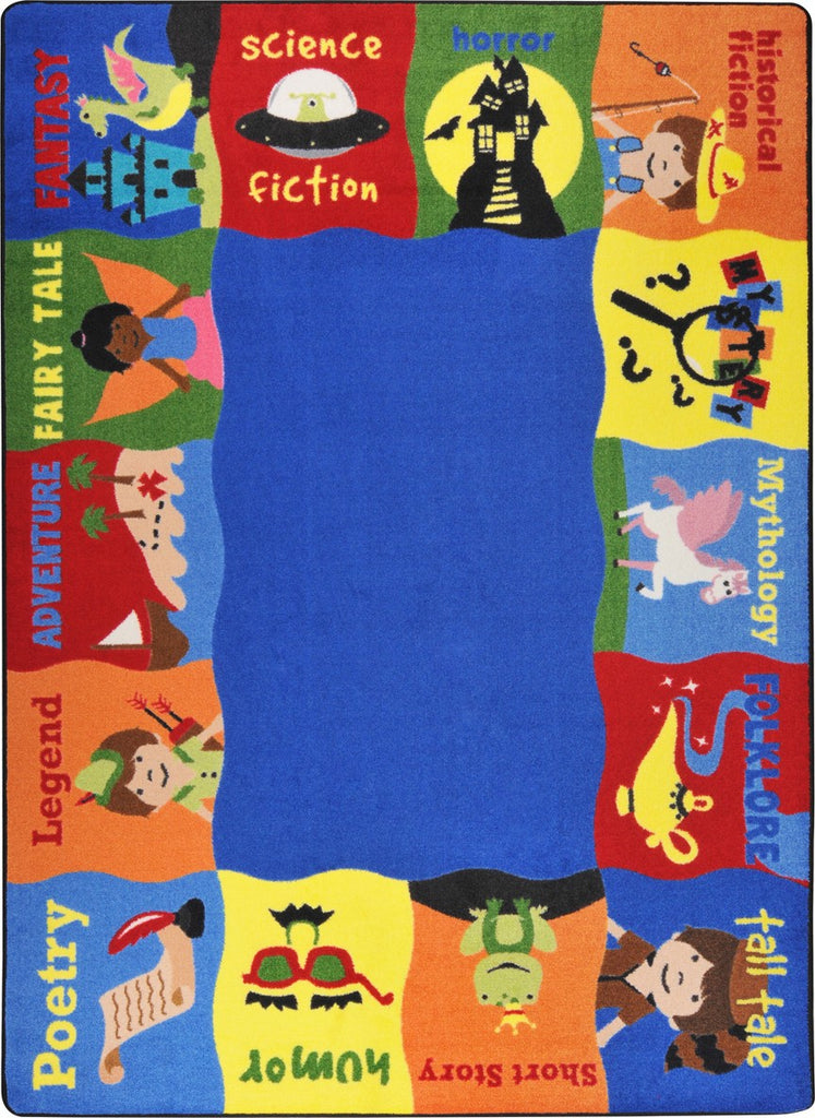 Joy Carpets Kid Essentials Read Me A Story Multi Area Rug