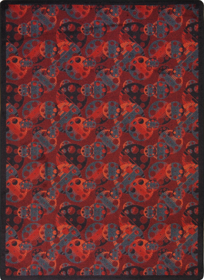 Matinee Rug Joy Carpets Any Day Matinee Reeling Burgundy Area Rug – Incredible Rugs ...