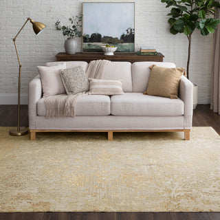 Karastan Memento Reflection Beige Area Rug Lifestyle Image Feature