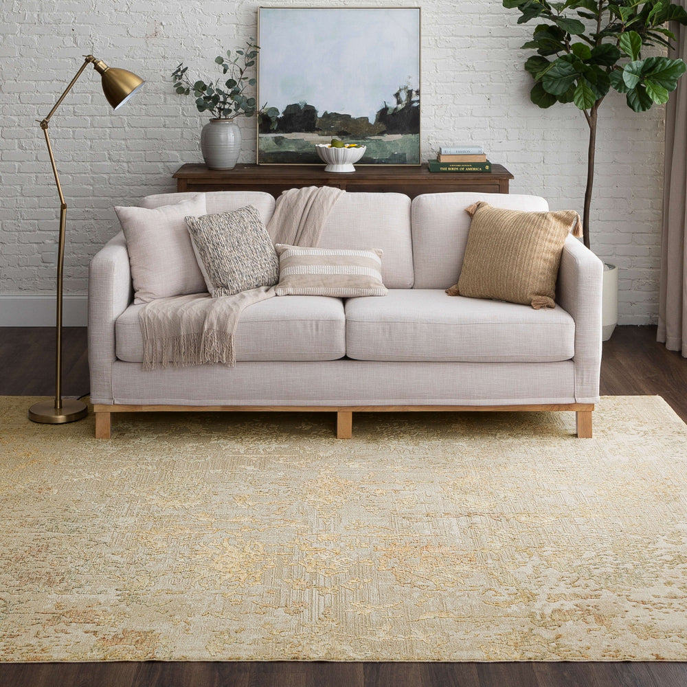 Karastan Memento Reflection Beige Area Rug Lifestyle Image Feature