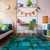 Joy Carpets Kid Essentials Reflex Citrus Area Rug