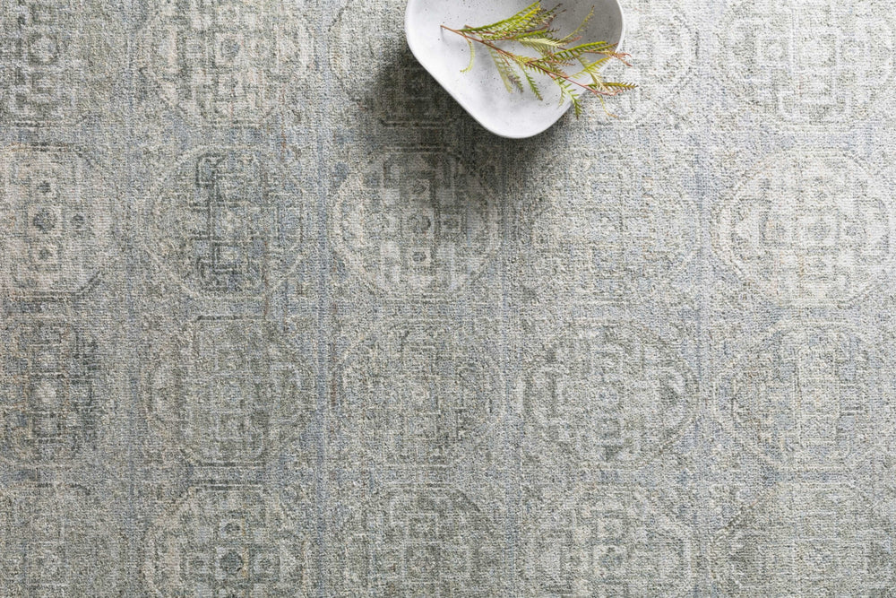 Loloi Reina REI-05 Steel/Silver Area Rug Lifestyle Image Feature