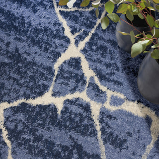 Calvin Klein Ck001 Riverflow RFV05 Blue Area Rug Corner Image