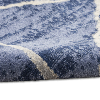 Calvin Klein Ck001 Riverflow RFV05 Blue Area Rug Corner Image