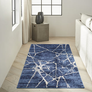 Calvin Klein Ck001 Riverflow RFV05 Blue Area Rug Corner Image