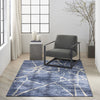 Calvin Klein Ck001 Riverflow RFV05 Blue Area Rug Room Image Feature