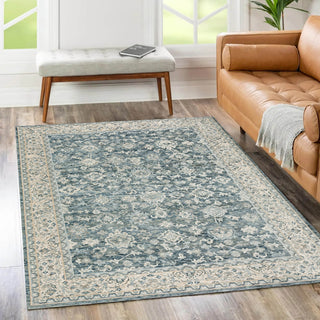 Dalyn Regal RG3 Denim Area Rug Lifestyle Image Feature