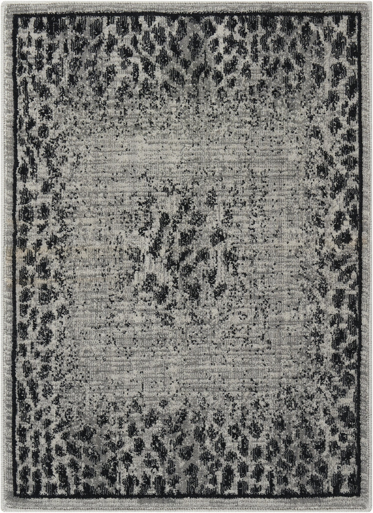 Nourison Riviera RI07 Grey Black Area Rug main image