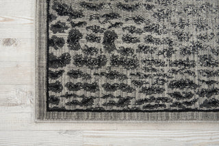 Nourison Riviera RI07 Grey Black Area Rug Detail Image