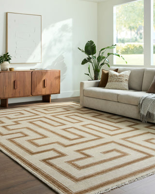 Surya Riviera RIV-2310 Taupe Area Rug Room Scene Feature