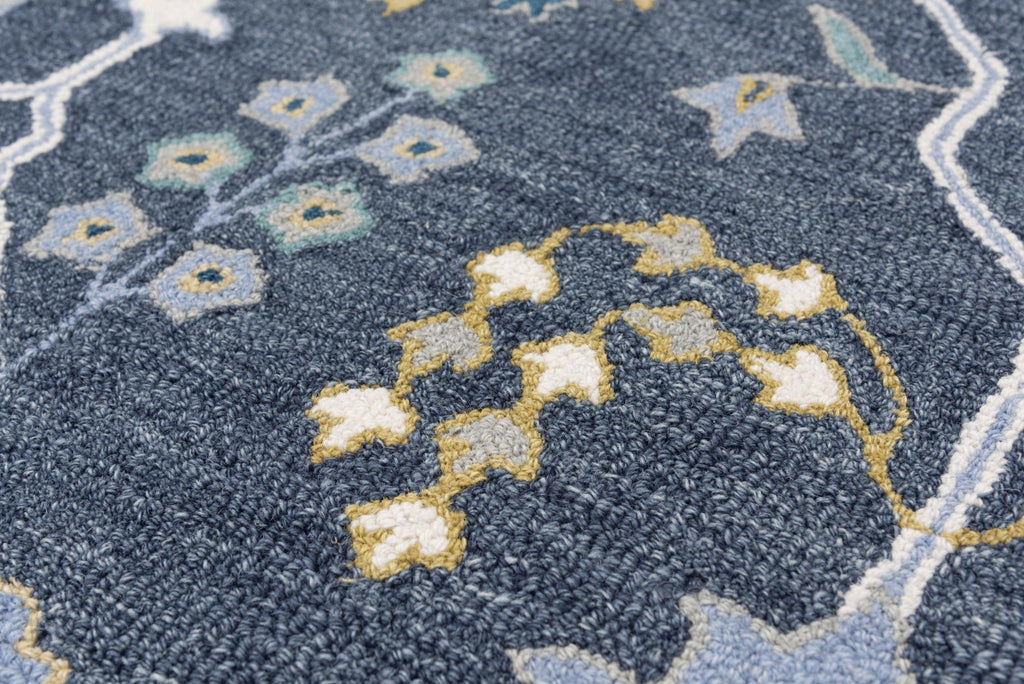 Alora Decor x Rizzy Conley A01108 Blue Area Rug Corner Image
