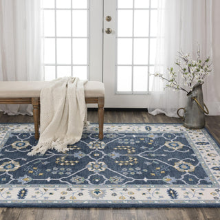 Alora Decor x Rizzy Conley A01108 Blue Area Rug Room Image Feature