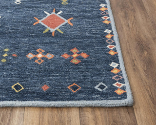 Alora Decor x Rizzy Catawba A02102 Blue Area Rug Detail Image