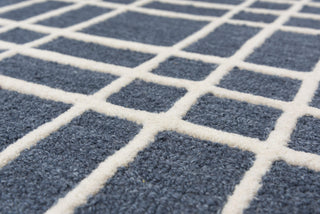 Alora Decor x Rizzy Lofton A07102 Blue Area Rug Close Up