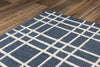 Alora Decor x Rizzy Lofton A07102 Blue Area Rug Angle Image