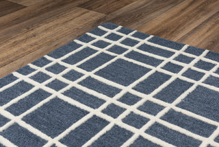 Alora Decor x Rizzy Lofton A07102 Blue Area Rug Angle Image