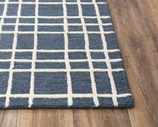 Alora Decor x Rizzy Lofton A07102 Blue Area Rug Corner
