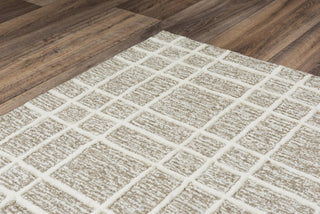 Alora Decor x Rizzy Lofton A07103 Brown Area Rug Angle Image