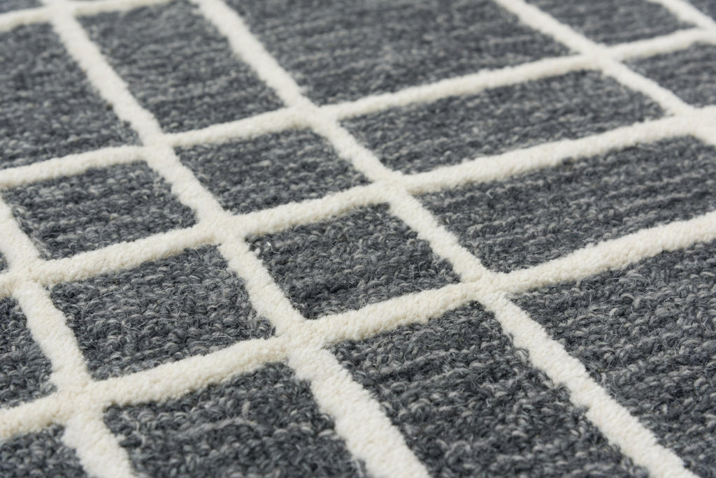 Alora Decor x Rizzy Lofton A07104 Grey Area Rug Corner Image