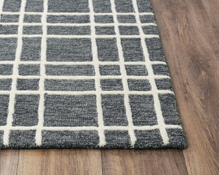 Alora Decor x Rizzy Lofton A07104 Grey Area Rug Detail Image