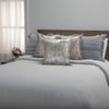 Rizzy Comforter Set BC6876 Grey Bedding Room Image Feature