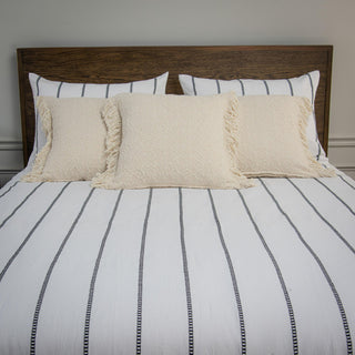 Rizzy Comforter Set BC7070 Off White Bedding Detail Image