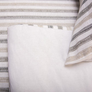 Rizzy Comforter Set In Fabric Bag BC7213 Natual / Grey Bedding Room Image Feature