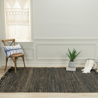 Rizzy Bengal BNL934 Black Area Rug Room Image Feature