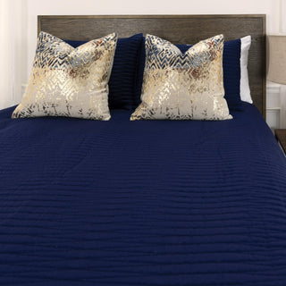 Rizzy Quilts BQ6048 Indigo Bedding Corner Image