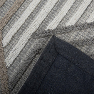 Rizzy Bixby BX03GR Gray Area Rug Corner Image