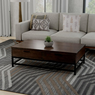Rizzy Bixby BX03GR Gray Area Rug Room Image Feature
