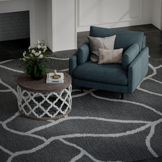 Rizzy Bixby BX06GR Gray Area Rug Room Image Feature
