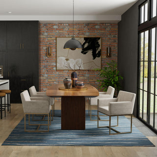 Rizzy Bixby BX07BL Blue Area Rug Room Image Feature