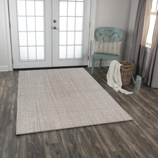 Rizzy Cable CBA698 Gray Area Rug Room Image Feature